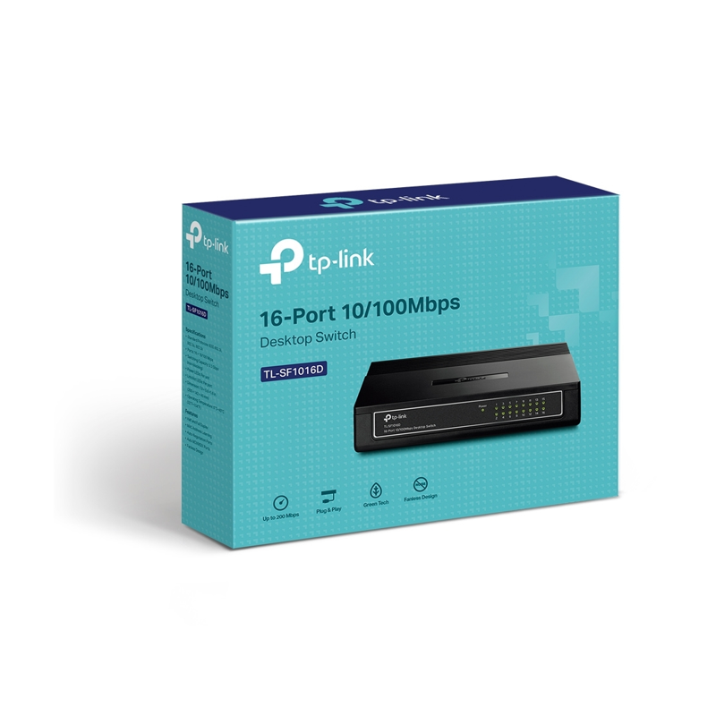 Switch TP-Link de 16 puertos a 10 / 100Mbps TL-SF1016D