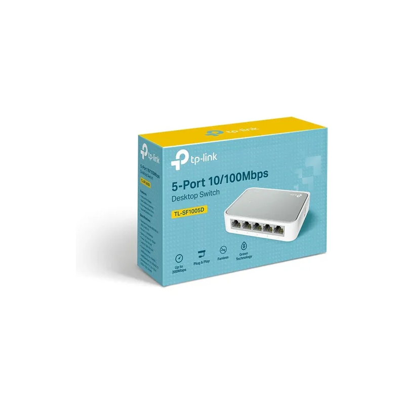 Switch 5 Puertos Tp-link Plug And Play Tl-sf1005d 10/100mbps