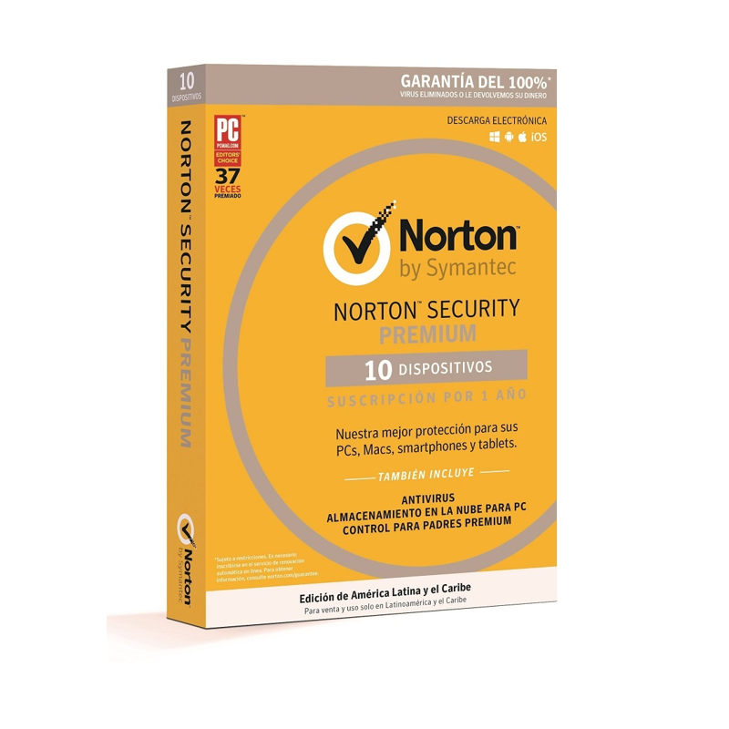 Norton Security PREMIUM 10 dispositivos